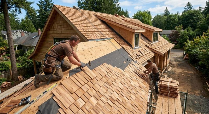 Natural Wood Roof Installation in Fredericksburg, VA