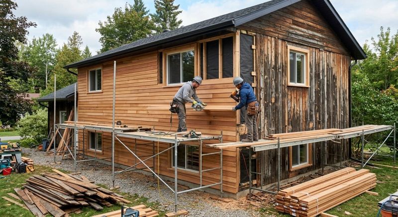 Wood Cladding Installation in Fairfield County, CT